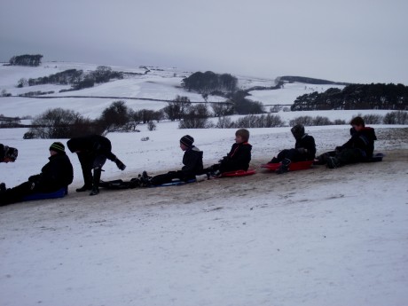 Sledging with friends Jan 2013