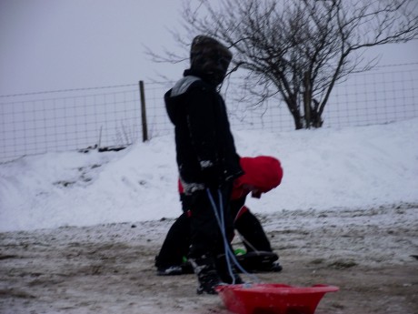 Sledging with friends Jan 2013