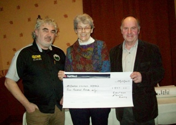 Presentation of £500 cheque