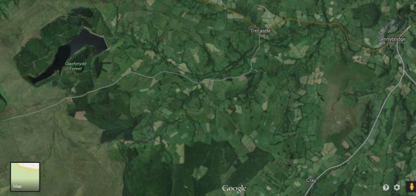Upper Usk Valley Earth View