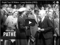 Royal visit to wales 1955 - opening of the Usk reserevoir